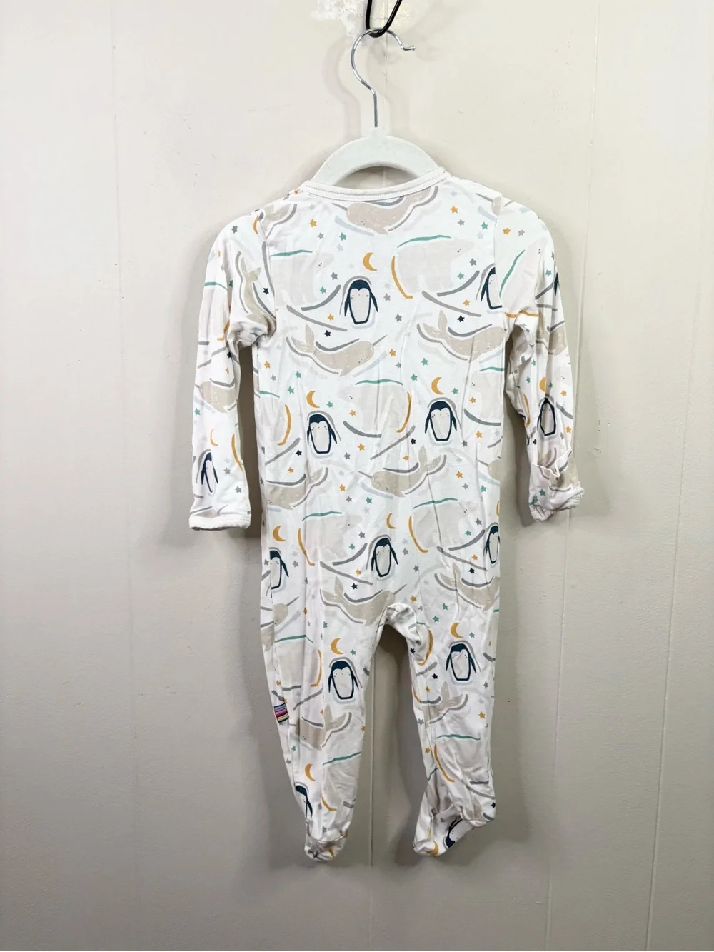 Magnetic Me wish you whale footie pj size 3-6 months